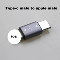 1 pcs type c adapter type c to 8 pin for apple for iphone 12 x xs xr 8 7 plus 10 lighting sync data fast charging converter