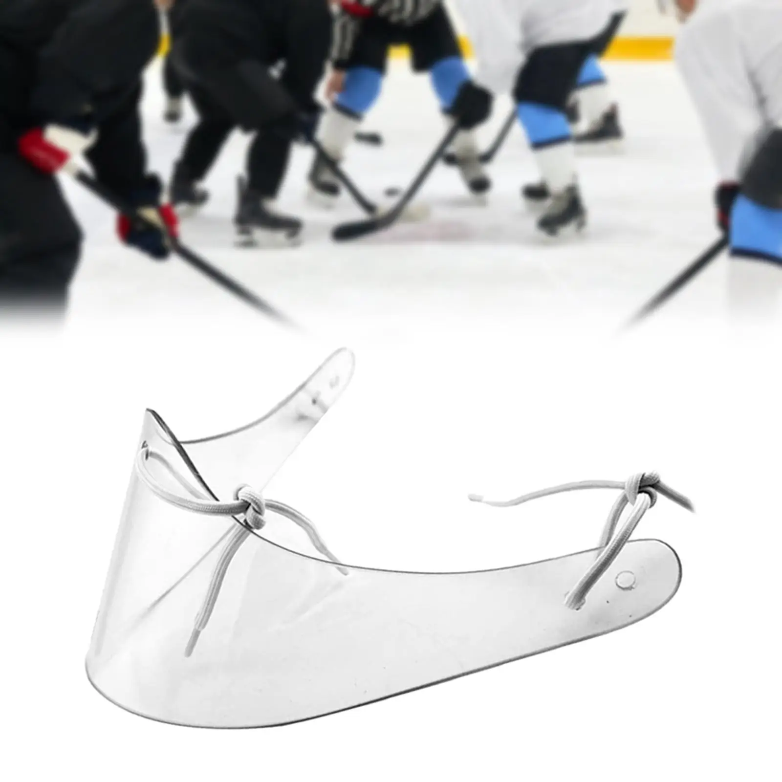 

1PC Neck Throat Guard Goalie Clear Equipment Premium Goalkeeper Universal Durable Ice Hockey Helmet Protector for Junior Youth