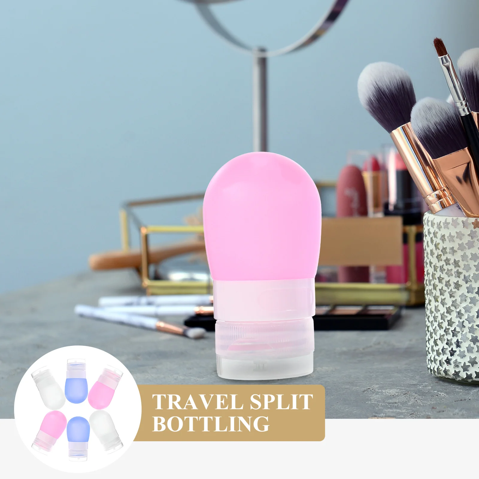 6 шт. портативные контейнеры для жидкости дорожная бутылка с насосом бутылки