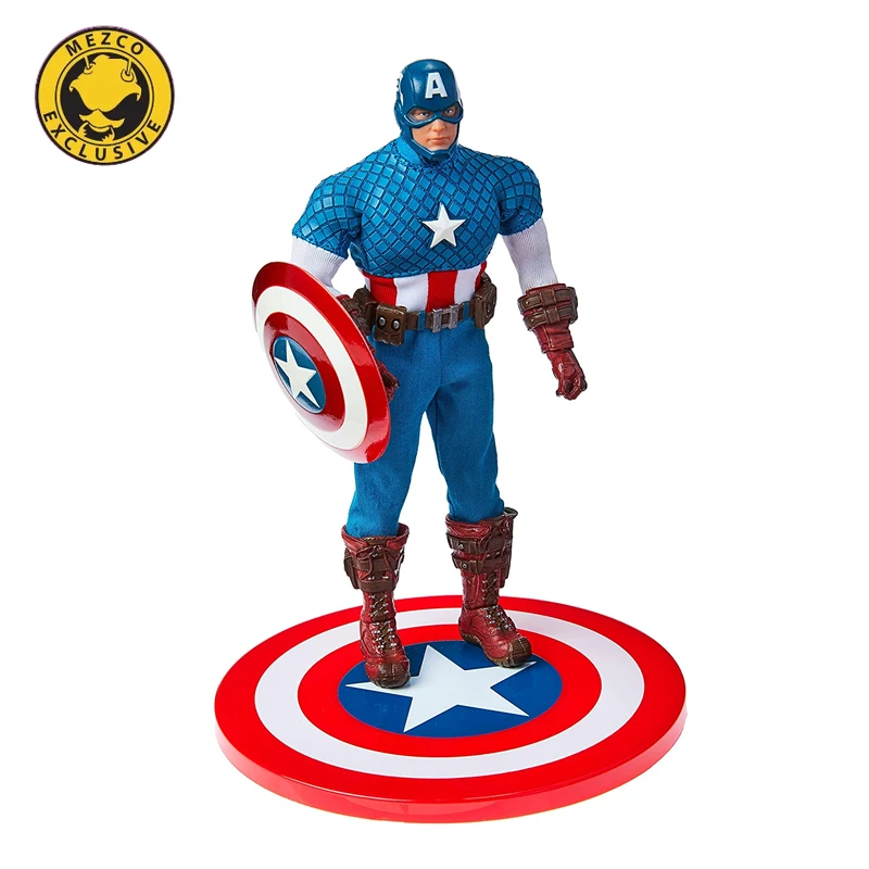 

Mezco Toyz Marvel One: 12 Collective Presents Captain America Modern Action Figure Anime Model Collectible Toys Kids Gift