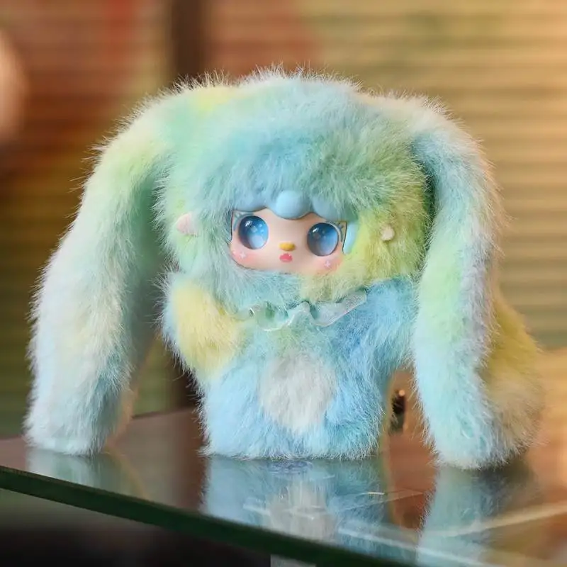 Фото Оригинальные плюшевые игрушки-сюрпризы Yooki Hopping Bunny в закрытой упаковке, милые виниловые куклы Yooki, модные коллекционные украшения, подвески для сумок №3