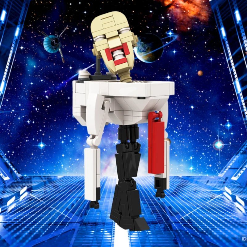 151 шт. игрушка-конструктор Red Scarf Toilet Man подходит для взрослых семьи