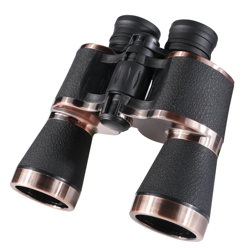 

20X50 HD 20X Anti-slip Copper Material Binocular Telescope Portable BAK4 FMC Optics Binoculars for Hunting Camping Travel