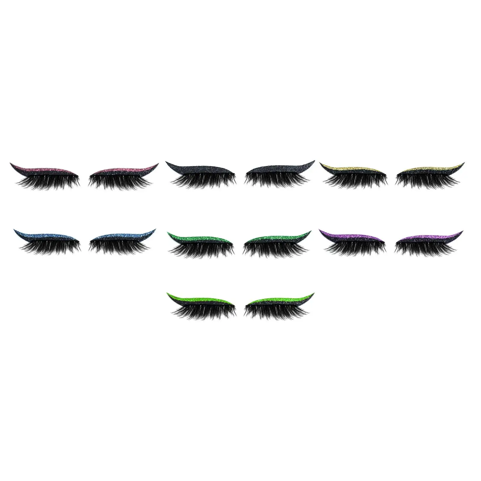 

Self Adhesive Eyelash Sticker Eye Makeup Stickers Eyeliner Sticker Cosmetic Make Up Tools for Women Girls