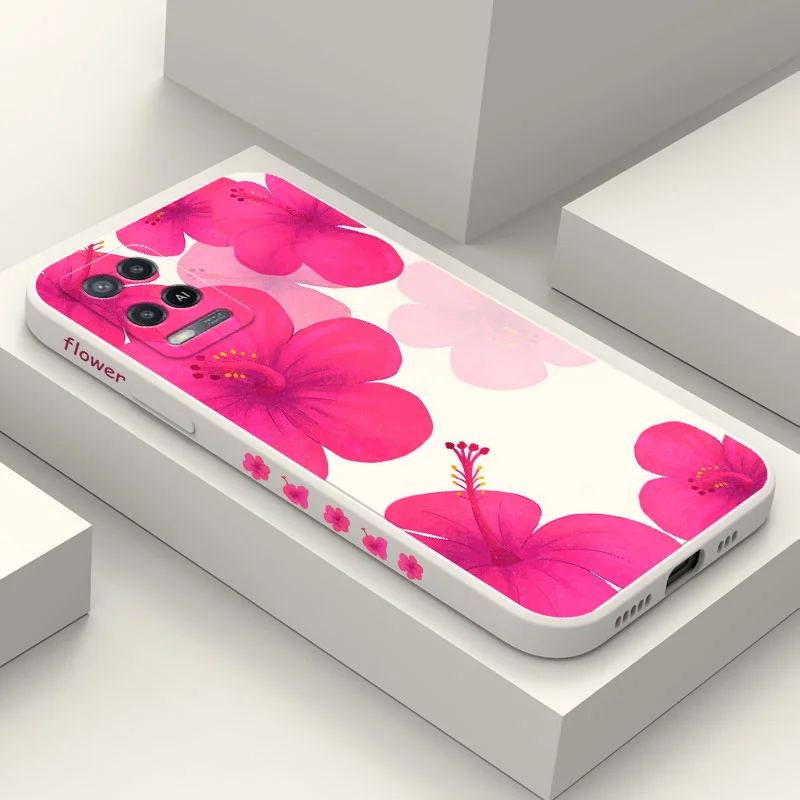 Ярко-красный цветочный чехол для OPPO A54 A74 A55 A57 A77 A78 A96 A76 A16 A15 A95 A94 A83 A53 A72 A52 A9 A5 A12 A31 2020