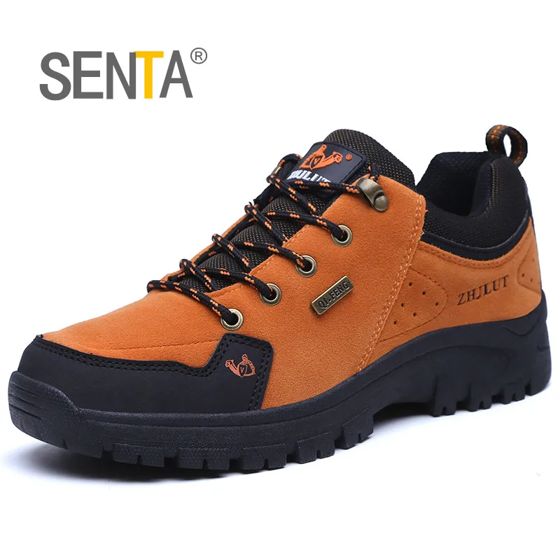

SENTA Autumn Winter Men Hiking Shoes Women Waterproof Trekking Boots Breathable Sports Mountain Climbing Shoes Big Size 36-47