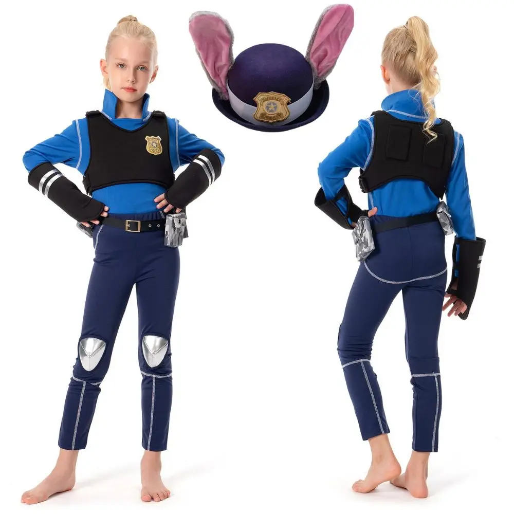 Детский костюм Джуди для косплея мультяшный зоопарк фантастический Маскировка