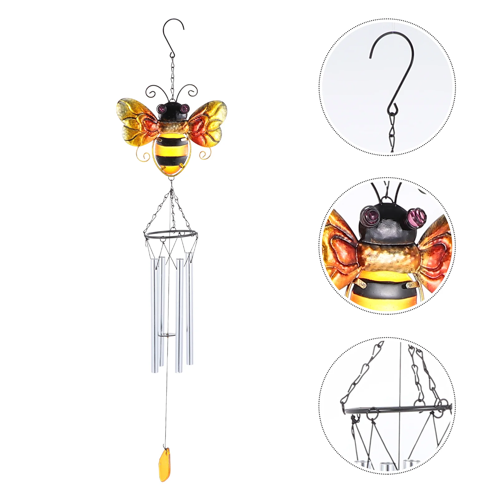 

Outdoor Home Decor Creative Wind Chime Outdoor Bee Wind Bell Yard Wind Chimes Metal Wind Bell Metal Bell Wind Chimes