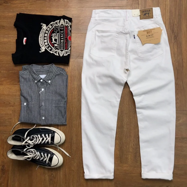 13 унций белые серые тканевые джинсы мужские тяжелые красные облегающие прямые