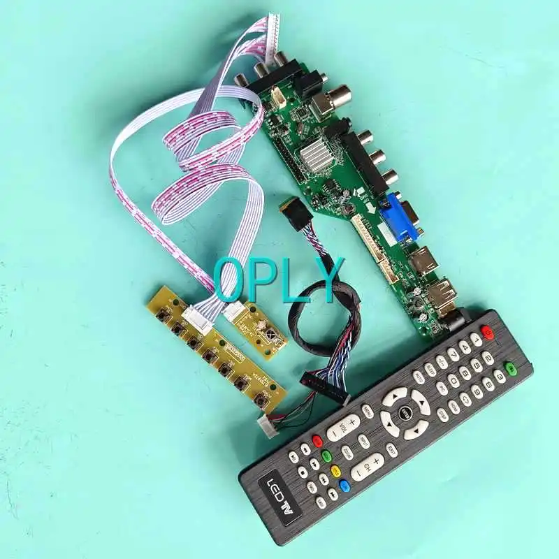 

Плата контроллера цифрового ЖК-дисплея DVB, подходит для LTN116AT06 LTN116AT07, 40-контактный LVDS 1366*768 VGA HDMI-совместимый AV RF USB Комплект 11,6"