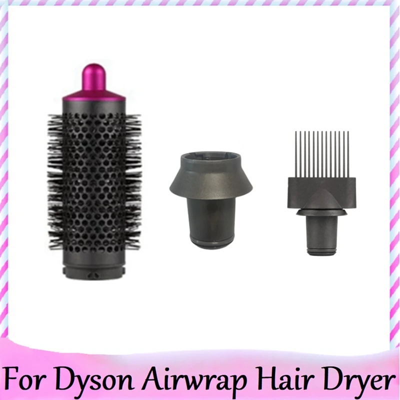 

Cylinder Comb Wide Tooth Comb For Dyson Supersonic Hair Dryer Curling Attachment Fluffy Straight Hair Styler Nozzle Tool