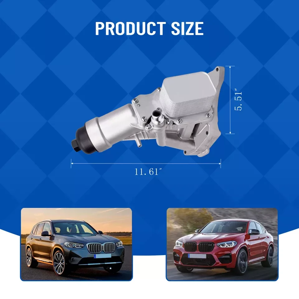 Корпус масляного фильтра двигателя 11428596283 для BMW 230i 320i 330e 330i 430i 530i 530e X3 F20 F22 11428576429