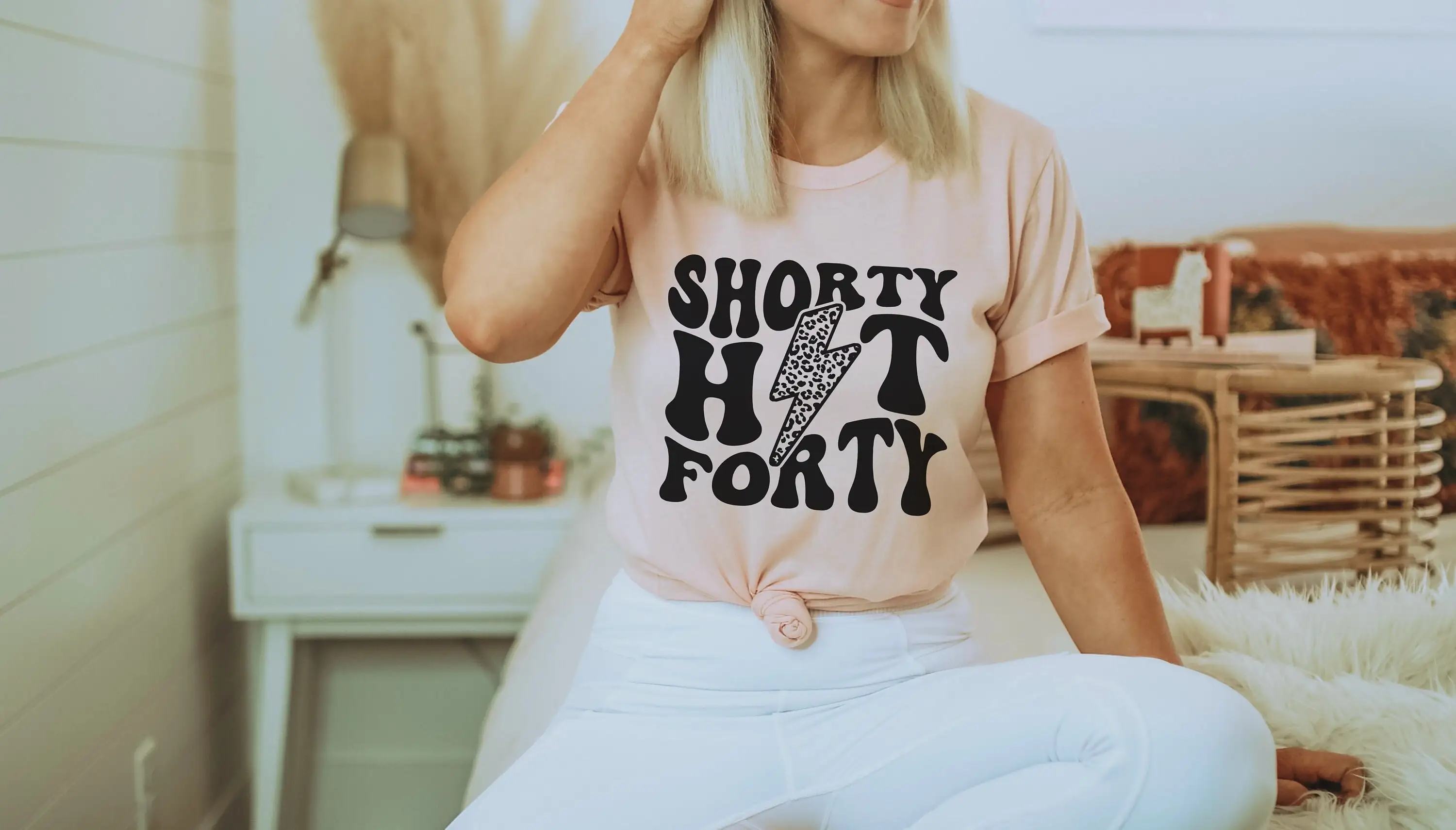 Футболка в стиле ретро Shorty Hit Forty Birthday 40 1984 леопардовая забавная футболка с