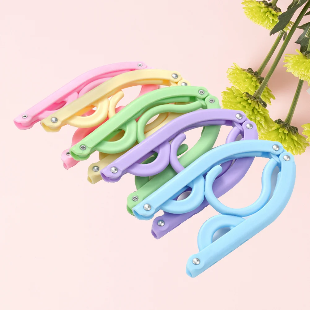 

10 PCS Foldable Garment Rack Folding Shelf Clothes Hangers Coat Portable Travel