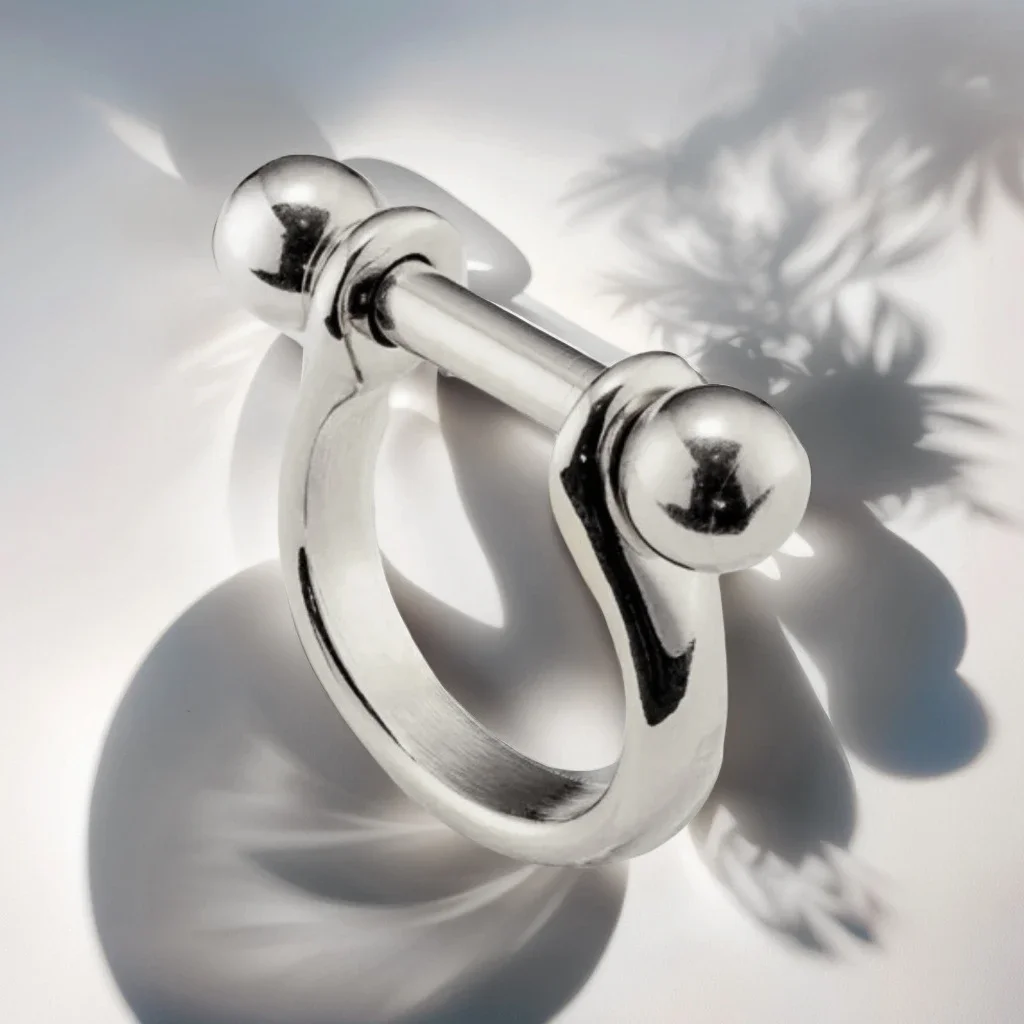 Высококачественные съемные круглые кольца с замком в стиле ретро из бисера форме