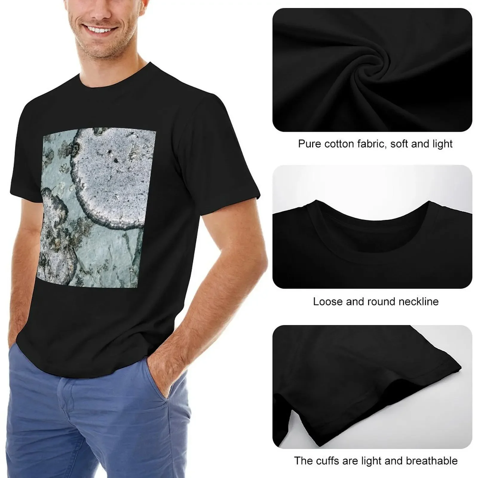 Футболка lichen винтажная футболка с рисунком топы больших размеров футболки