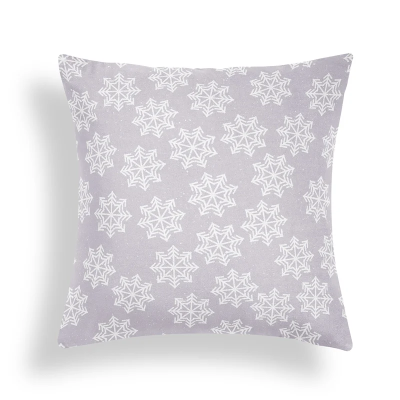 

Зимняя фиолетовая искусственная задняя крышка, квадратная искусственная Рождественская наволочка, Готический Декор