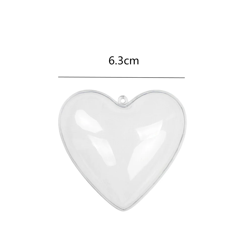 

Пластиковые шары-сердца для декора