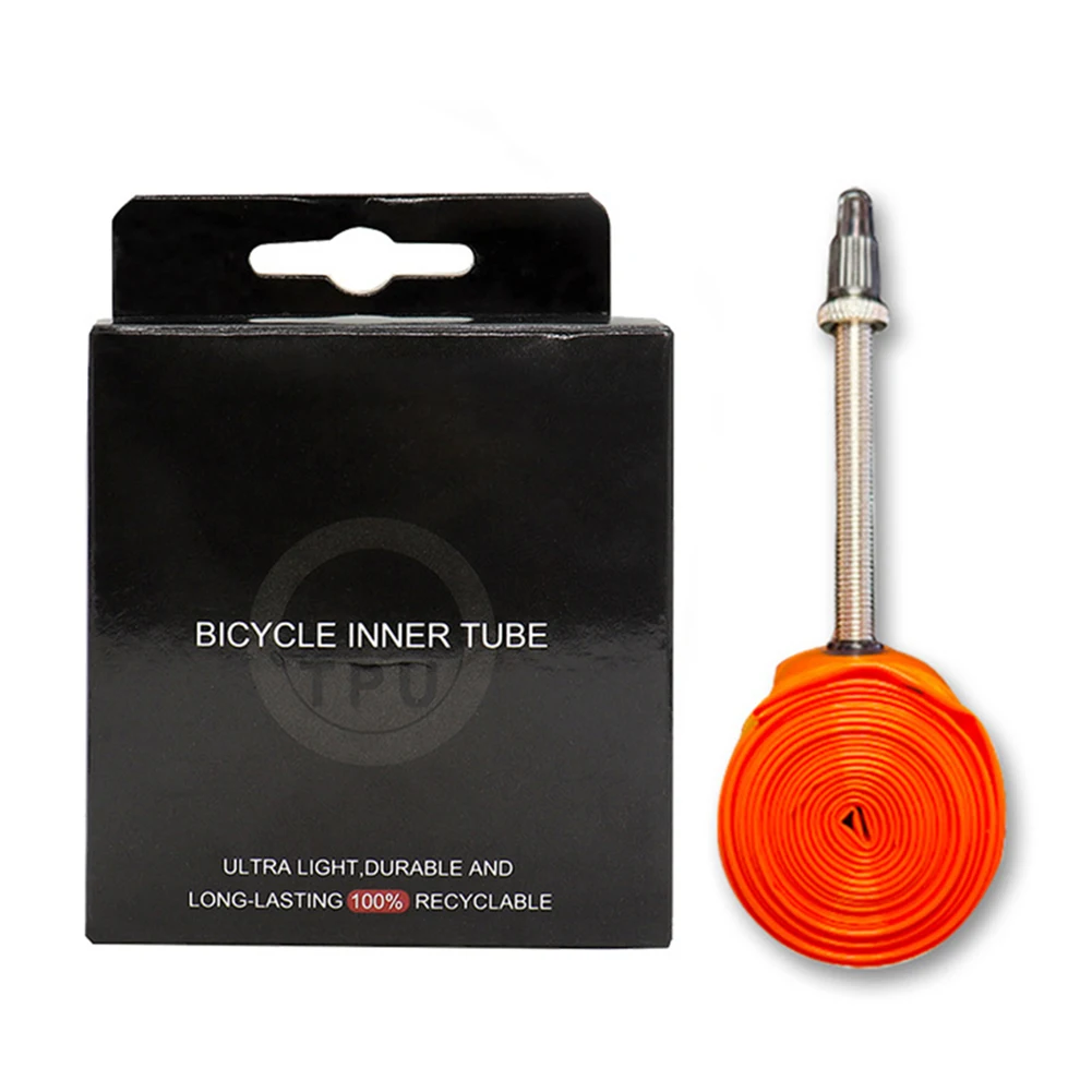 Lightweight Orange Bike Inner Tube for Mountain Bike Tires 2