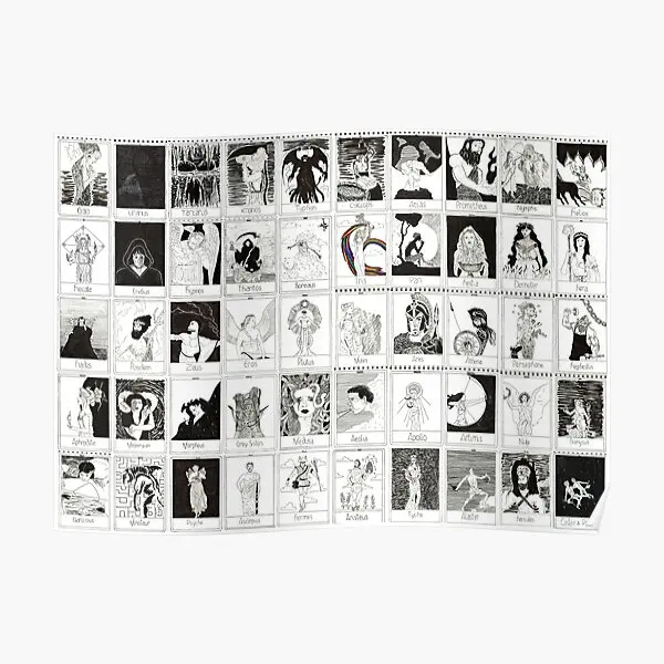 

Greek Gods Poster Art Modern Vintage Painting Mural Wall Funny Print Room Home Decor Decoration Picture No Frame