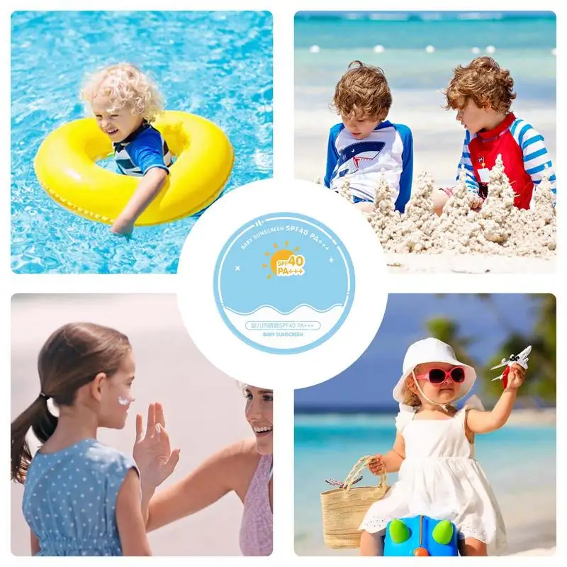 Крем от солнца для малышей 15 г кремовая Водонепроницаемая Подушка летний уличный