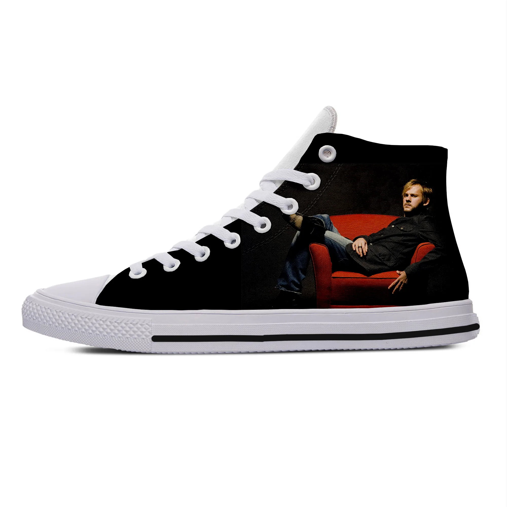 

Hot Fashion Dominic Monaghan High Sneakers Men Women High Quality Handiness High Top Latest Casual Shoes Breathable Board Shoes
