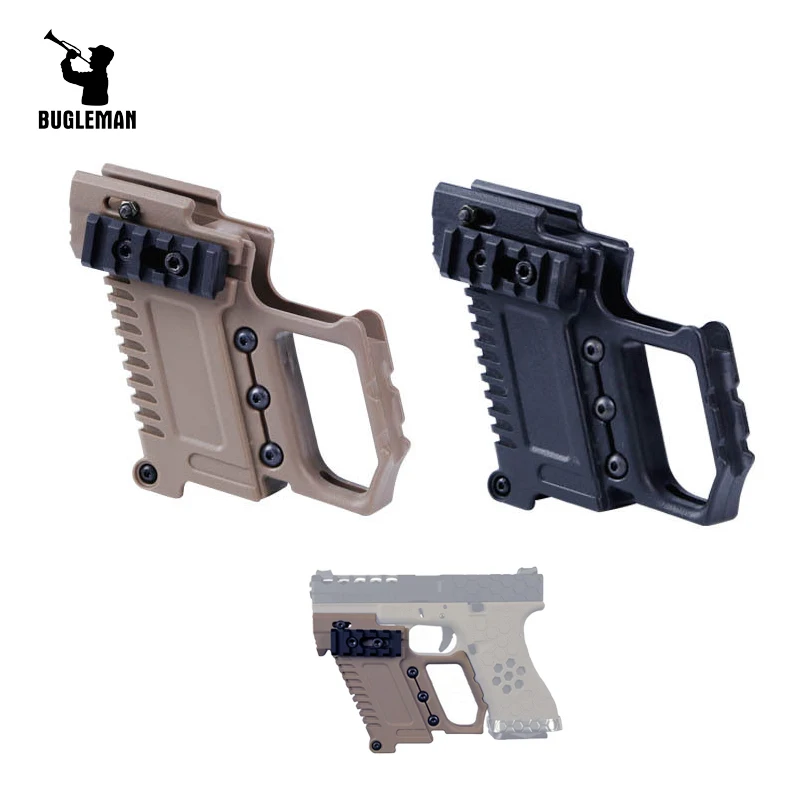

Bugleman Tactical Hunting Pistol Carbine Kit Glock Mount Quick Reload For CS G17 18 19 Shooting Gun Accessories
