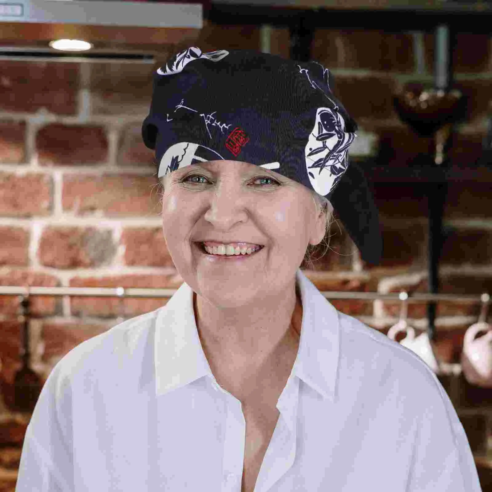 Японская шляпа для ресторана униформа кепки дышащий тюрбан приготовления пищи