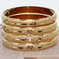 24k gold bangle for women gold dubai bride wedding ethiopian bracelet africa bangle arab jewelry gold charm bracelet