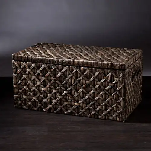 

Weaved Water Hyacinth Storage Trunk