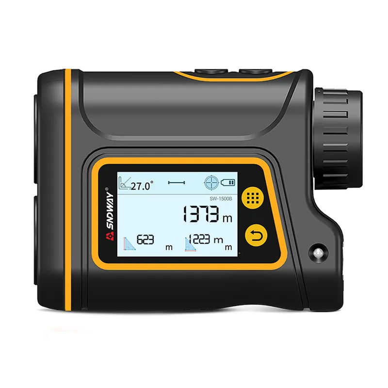 

SW-800B Dual LCD display golf range finder flag lock laser rangefinder rechargeable for golf