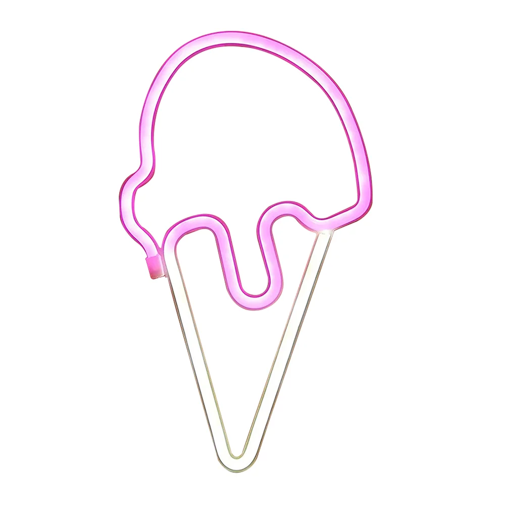 

Neon Sign Signs Light Lights Bedroom Ice Cream Night Decor Room Wall Girls Lampssolidee Led Teengirl Usb Decorative Coollighted