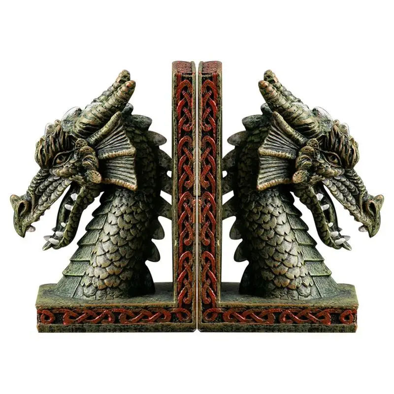 

Декоративные статуи дракона из смолы, настольное украшение, винтажные готические статуи замка, дракона для офисной библиотеки