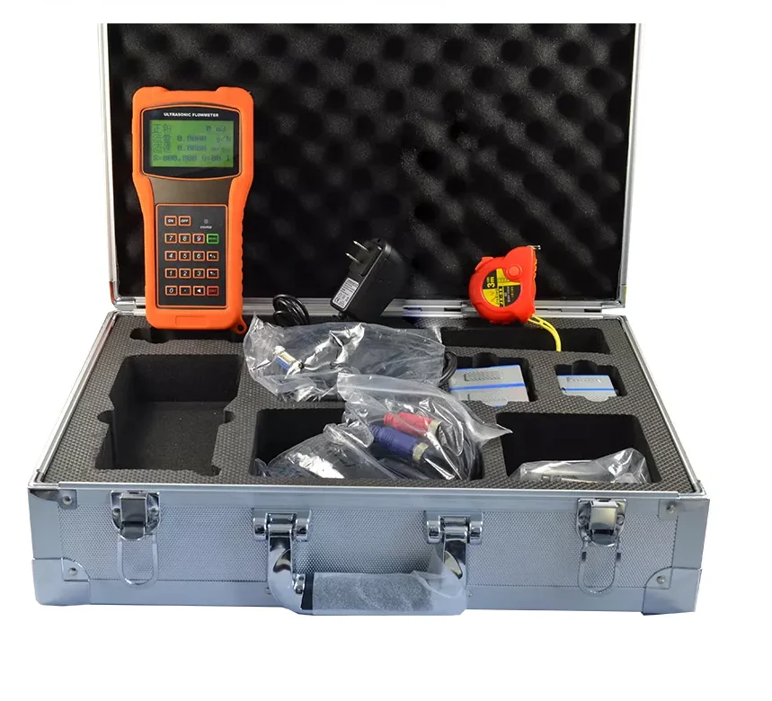 

Handheld Ultrasonic Water Clamp on Flow Meter Portable Flowmeter Transducer