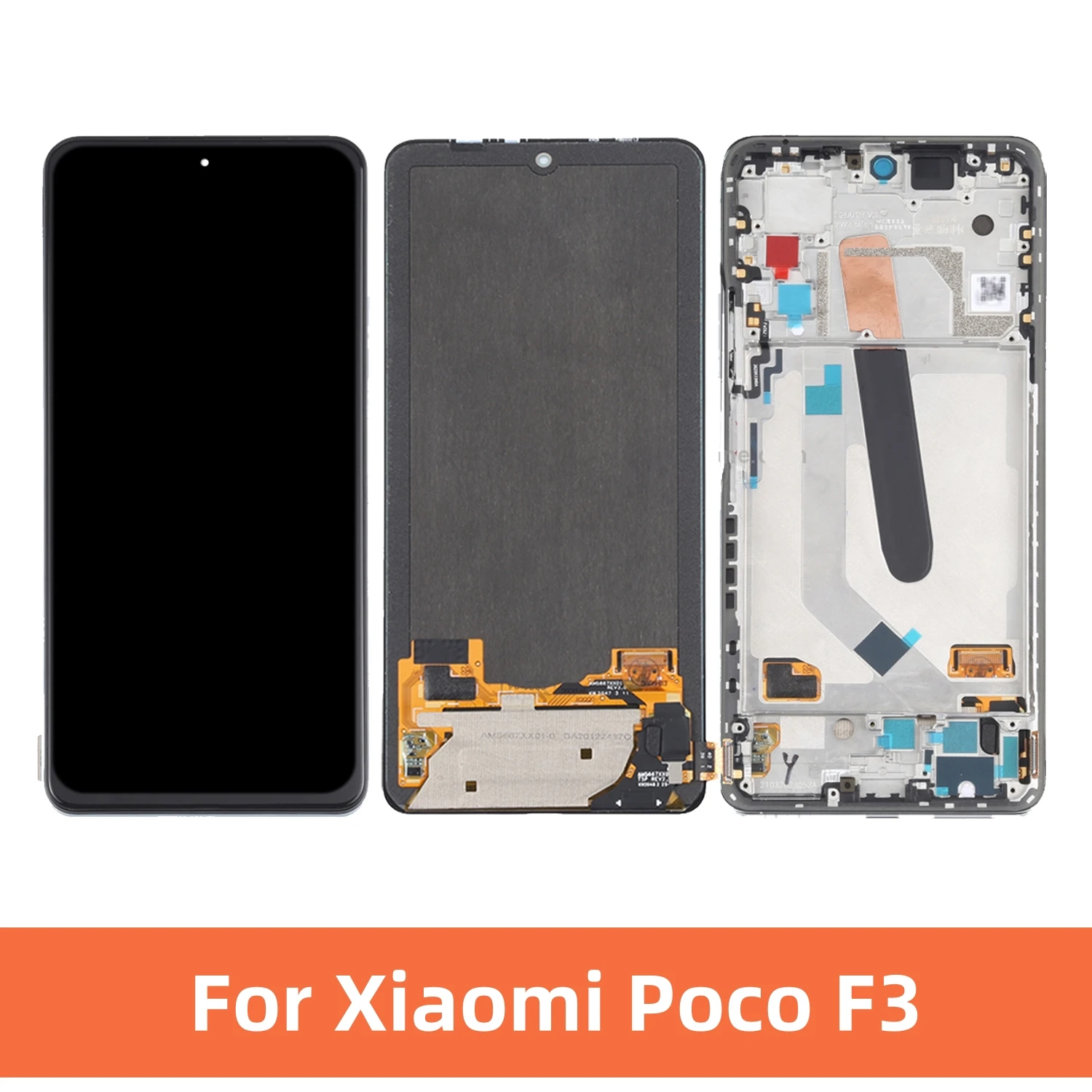 

Оригинальный AMOLED 6,67 ''для Xiaomi Poco F3 M2012K11AG ЖК-дисплей сенсорный экран сменный дигитайзер в сборе