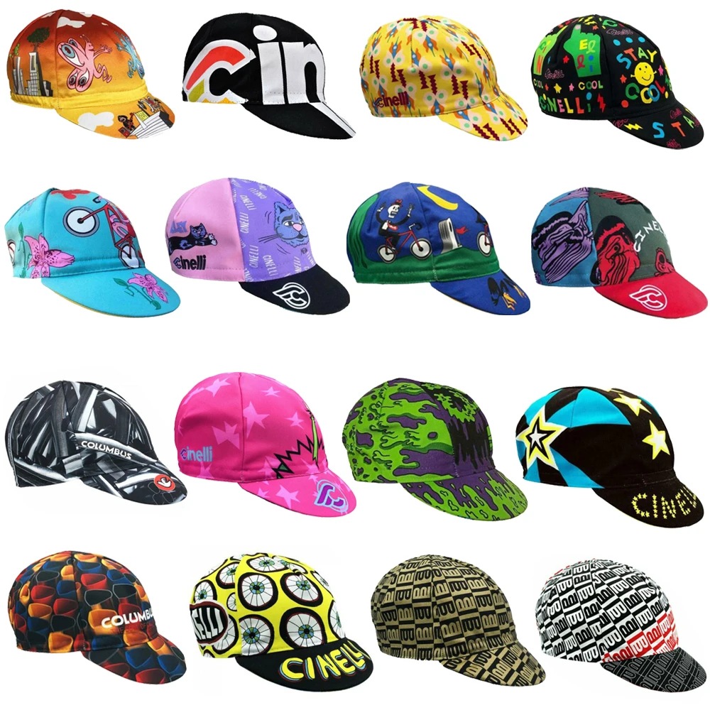 

Retro Велосипед Outdoor Cycling Caps Bicicleta Wear Hats Breathable Free Size Be Elastic Men And Women16 Style Arbitrary Choice