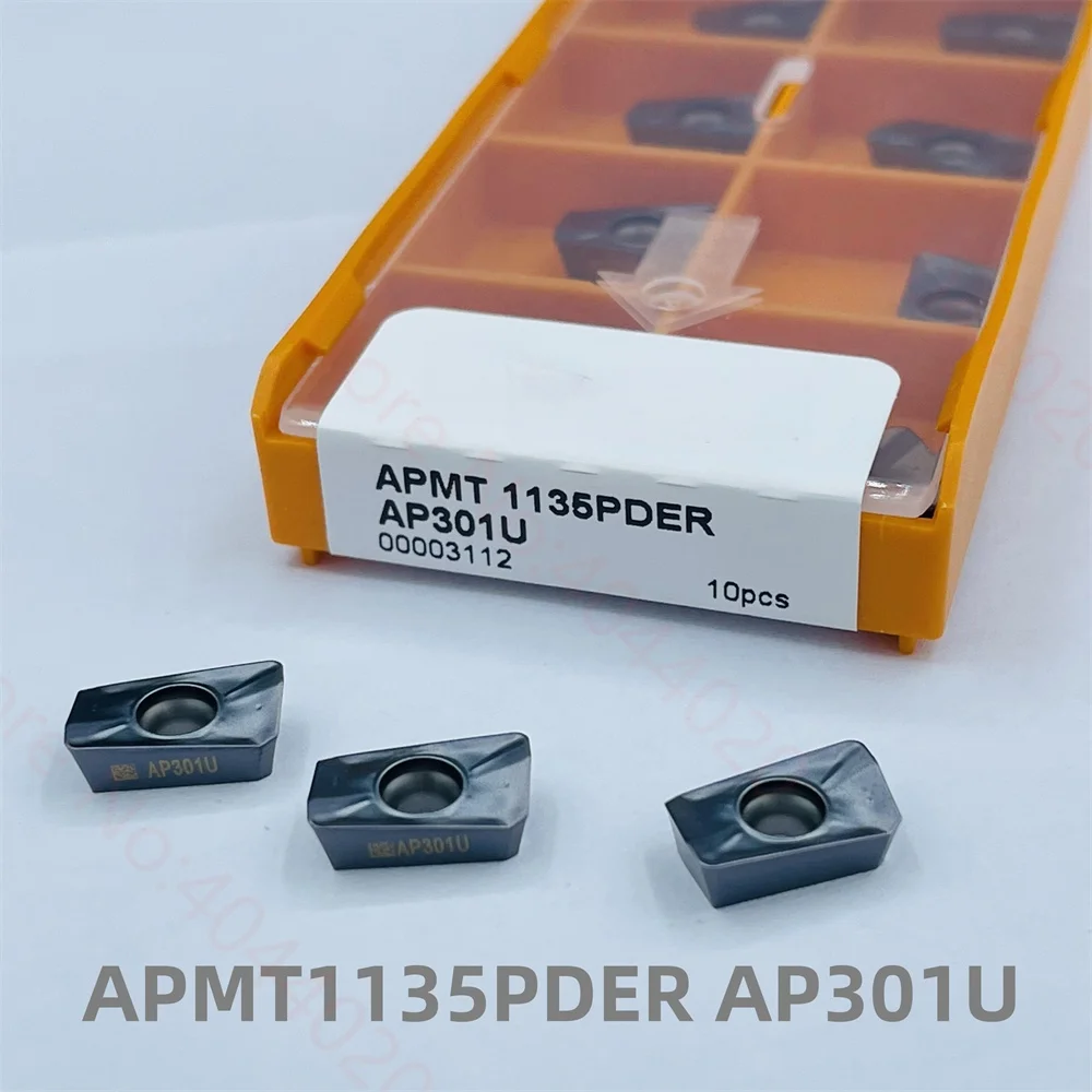

APMT1135PDER AP301U APMT1604PDER AP301U APMT1135PDER AP351U APMT1604PDER AP351U milling cutter milling blade 300R 400R Insert