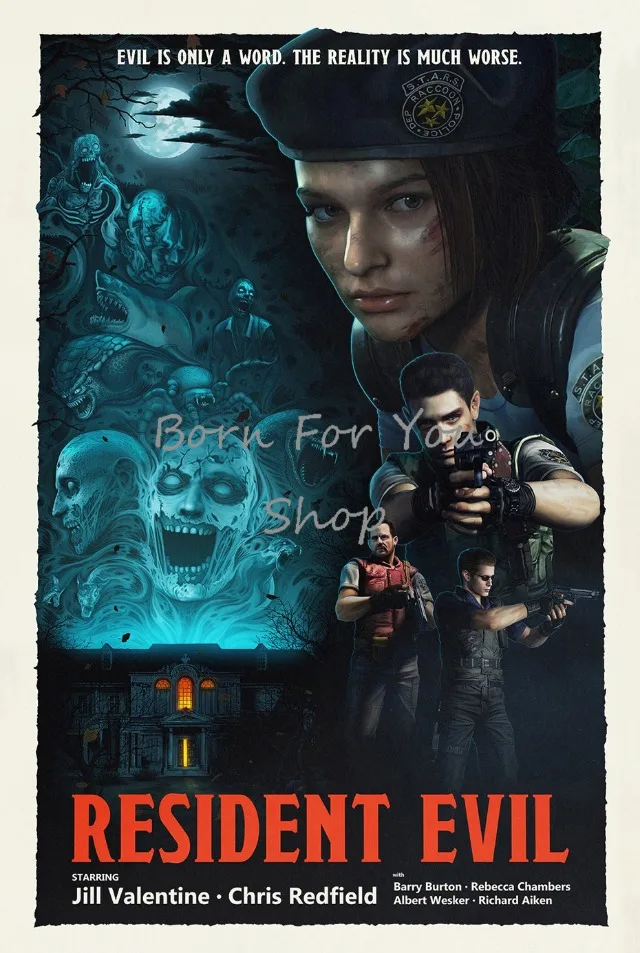 

Постеры Resident Evil на холсте