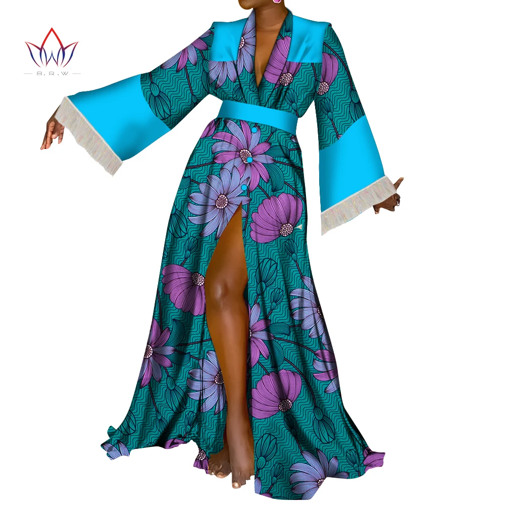 Custom African Evening party Dresses for Women Bazin Dashiki African Print  Cotton ladies Mermaid Party robe Dress wy9790