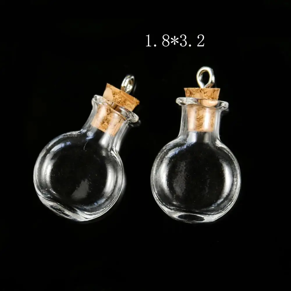 

5 шт. стеклянные сердечки бутылочки VERDANDI для дрифта