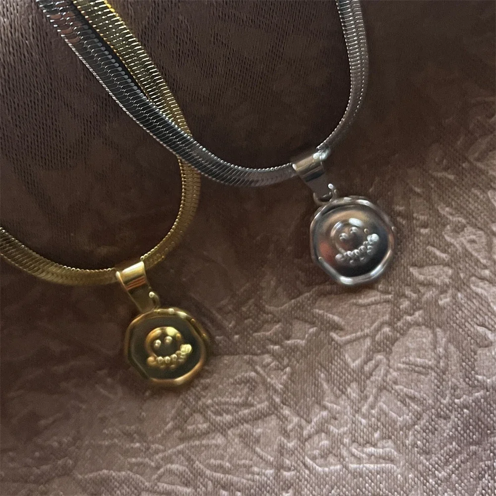 Ожерелье из нержавеющей стали осьминог медуза эстетическое ожерелье простое