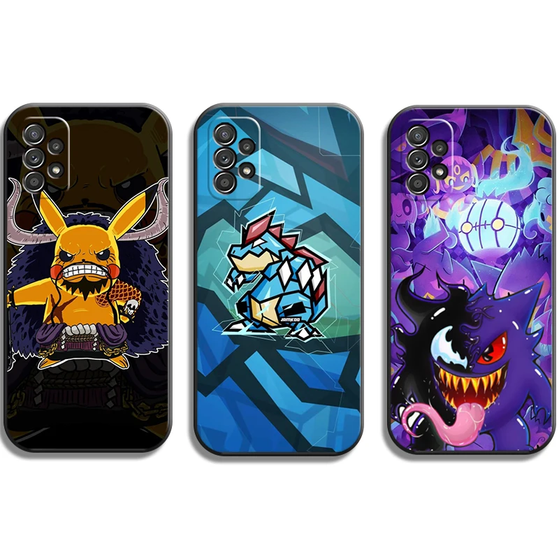 

Pokemon Bandai Phone Cases For Samsung Galaxy A71 A51 4G A51 5G A52 4G A52 5G A72 4G A72 5G Soft TPU Carcasa Back Cover Funda