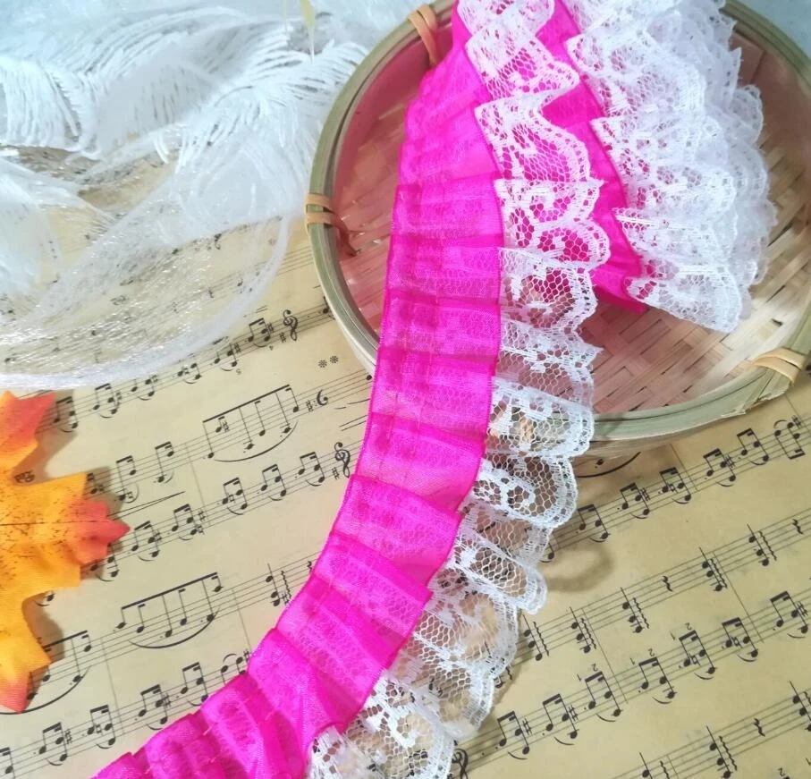 

1 ярд, новейшая сетчатая кружевная ткань, Высококачественная кружевная ткань, гипюр, 4,5 см, хлопчатобумажная лента LE45