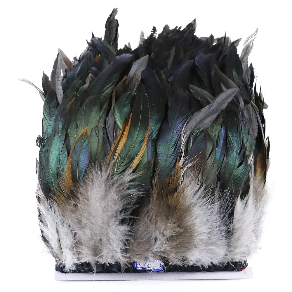 

Natural Rooster Chicken Feathers DIY Crafts Trim Sewing Festival Party Wedding Clothing Cock Plume Accessories wholesale 25-30cm