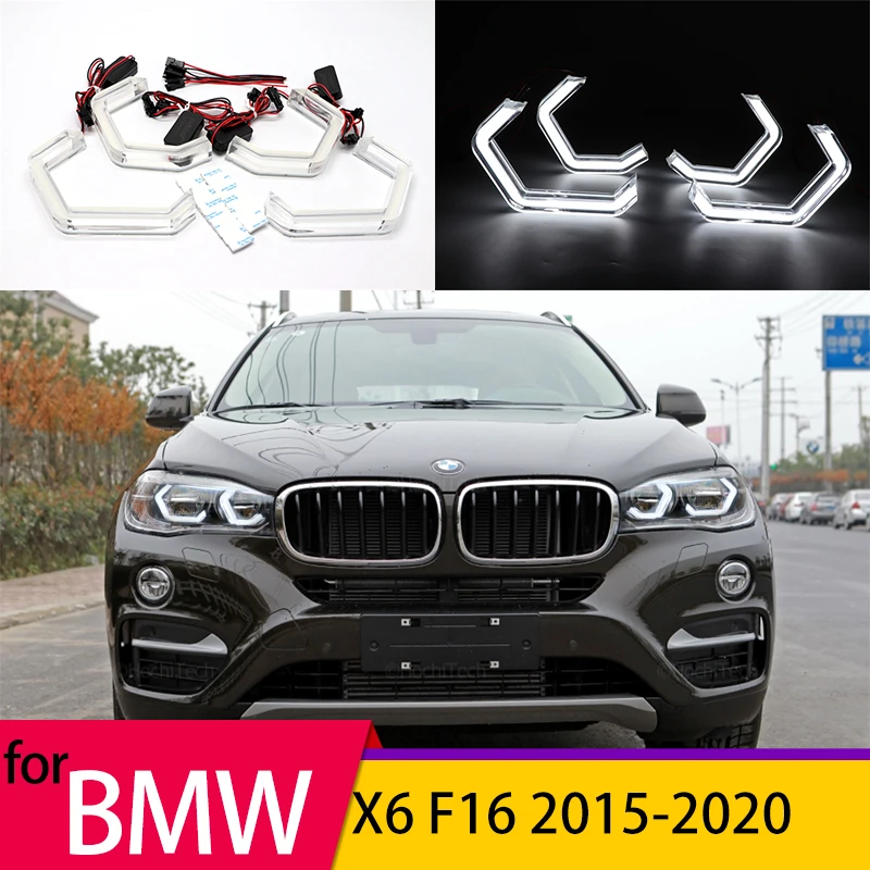 

M4 Iconic Style LED Crystal Angel Eye Kit Eyes Kits for BMW X6 F16 15-20 sDrive35i xDrive35i xDrive50i Accessories