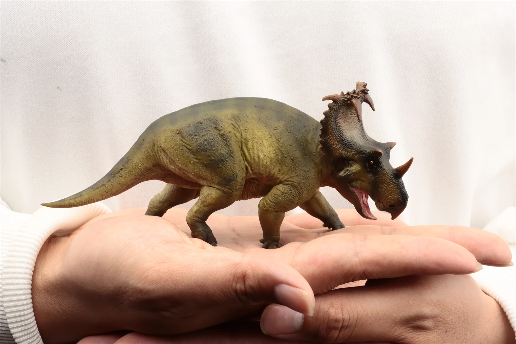 Фото PNSO 89, модель Coronosaurus Russo, Ceratopsidae, динозавр, доисторическая фигурка животного, коллекция, декор сцены, подарок на день рождения №2