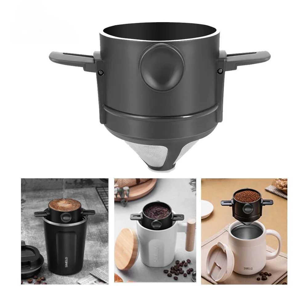 Многоразовый фильтр для кофе портативная кофеварка эспрессо из нержавеющей