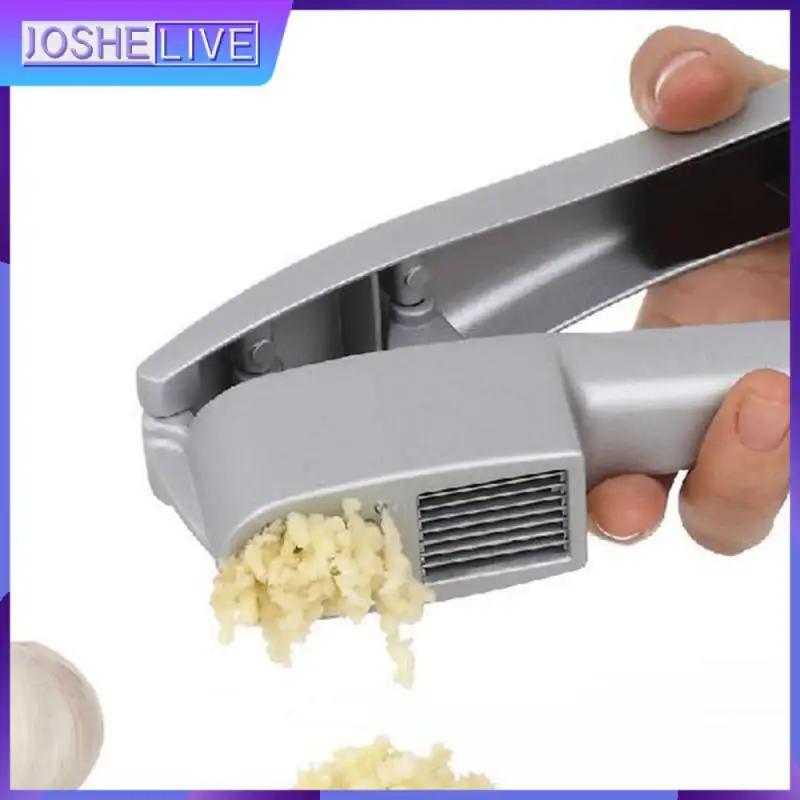 

2 In 1 Garlic Press & Slicer Multi-function Manual Garlic Presser Curved Garlic Grinding Slicer Chopper Kitchen Accessories