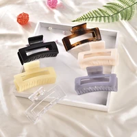 fashion hot sale solid color women claw clip large barrette crab hair claws bath clip ponytail clip for girls hair accessories