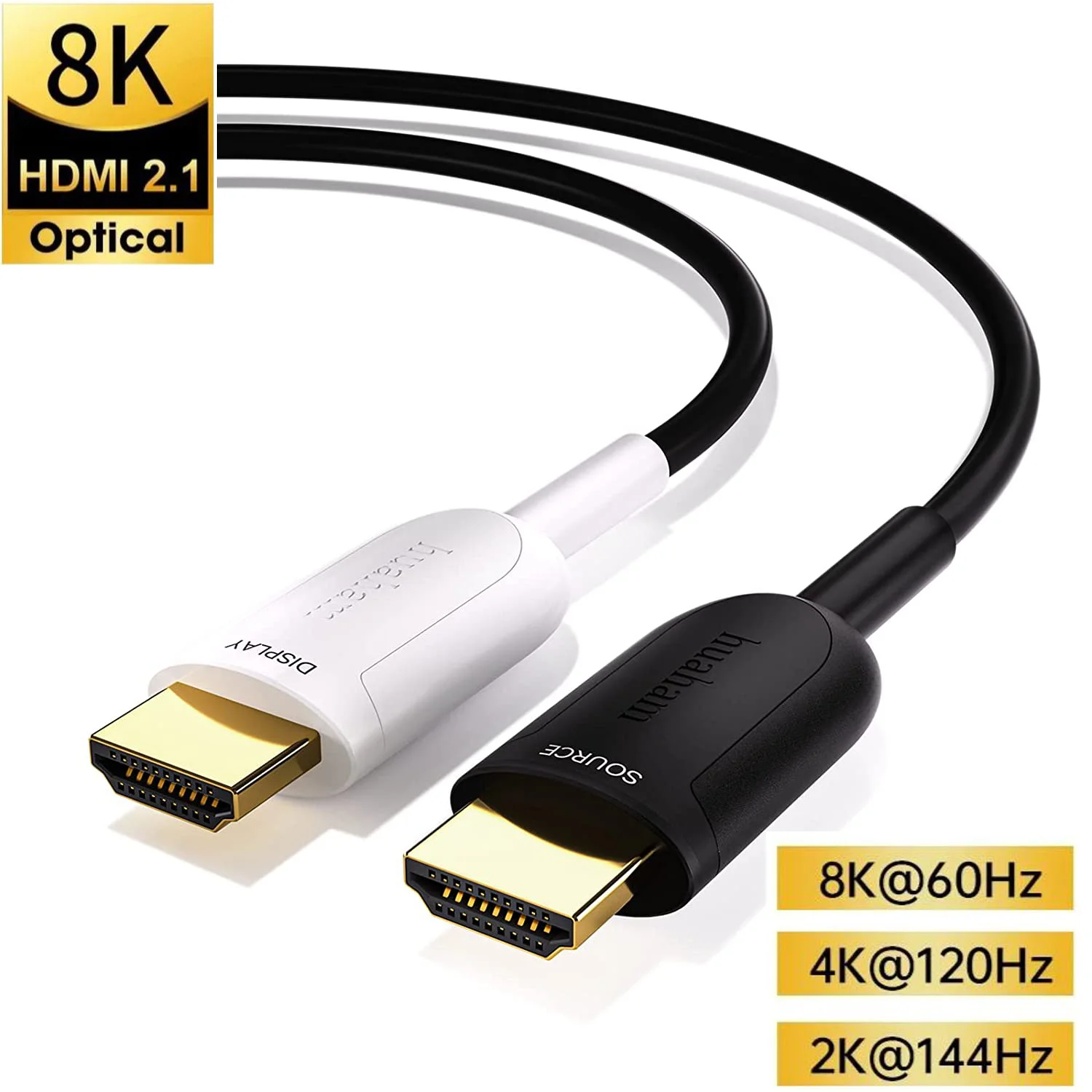 8K Fiber Optic HDMI-compatible Cable 48Gbps HDMI 2.1 Support eARC RTX 3090 HDCP Dolby for PS5 Xbox Series X Roku Fire Sony LG TV